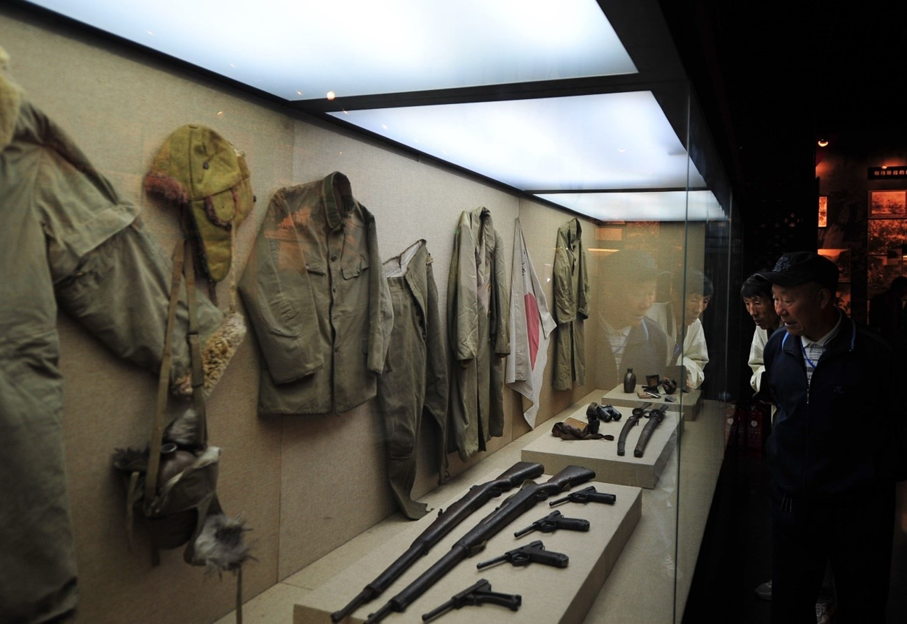 圖3：「九·一八歷史博物館」展出的抗戰時期的實物史料（圖片來源：中國新聞網）